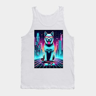 Dog Skateboarding Tank Top